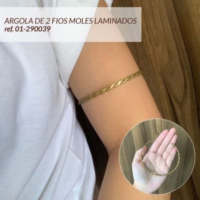 01-290039-ARGOLA DE 2 FIOS REDONDOS MOLES LAMINADOS 67 (INT)