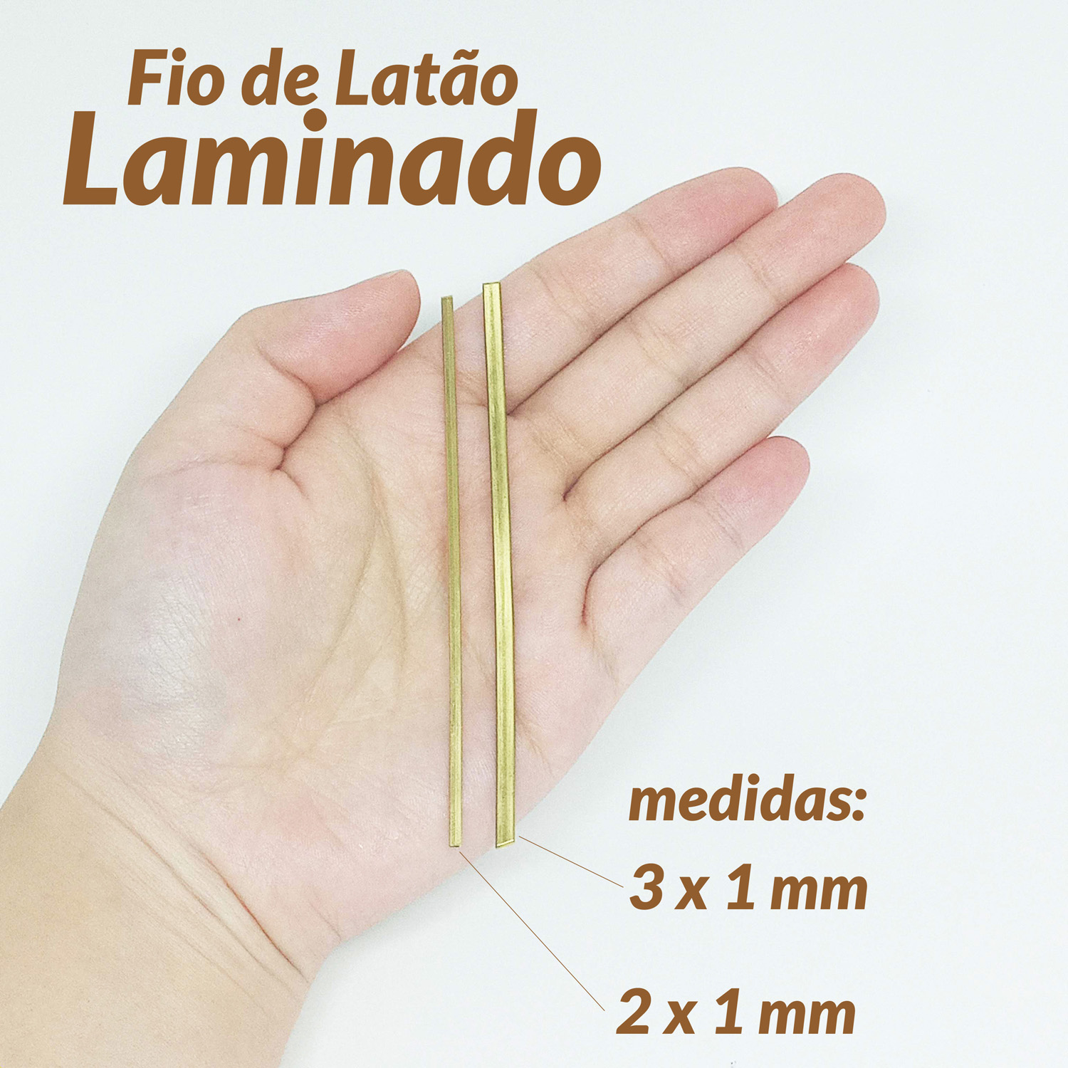 01-910182-FIO DE LATÃO LAMINADO 3X1 1KG